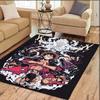 One Piece Straw Hat Pirates Square Floor Mat Living Room Bedroom Decor,Cartoon Welcome Mat