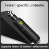 For Ferrari Special Broken Window Hammer Umbrella Fully Automatic Folding Rainstorm Umbrella Unisex Weatherproof and UV-proof