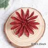8CM 6Pcs Christmas Decoration Artificial Flower Christmas Tree Pendants for Home Decor 2025 New Year Navidad DIY Accessories