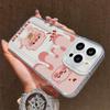 Card Slot Holder Silicone Wallet Pocket Case For Xiaomi Redmi Note 12 13 Honor Smart 90 Oppo A18 A38 A58 Samsung S23 S24 S25 Cover Clear Phone Bumper