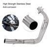 Motorcycle Full Exhaust System Vent Front Pipe Link for Yamaha MT 07 FZ 07 2014 2017(Straight)