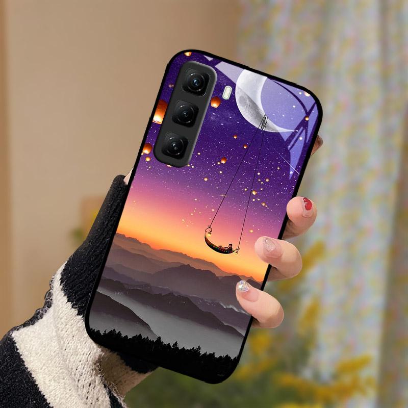 For Infinix Hot 60 Pro Plus 60i Case Tempered Glass Phone Cover Lens Protection Protection Case For Infinix Hot60 Pro 60Pro Capa