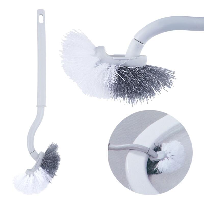 Curved toilet brush S-shaped crevice bathroom cleaning brush