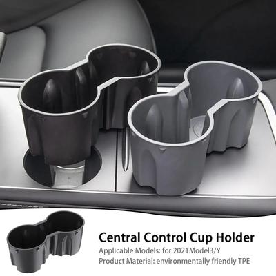 Getränkehalter für Tesla Model 3 Y Highland Mittelkonsolen-Aufbewahrungsbox Armlehnen-Organizer Rutschfeste Einlage Handyhalter Zubehör