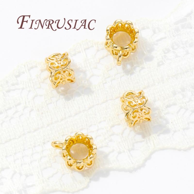 18K Gold Plated Bailes For Jewelry Pendant Connectors Bail Clasps,Supplies For Jewelry DIY Accessories