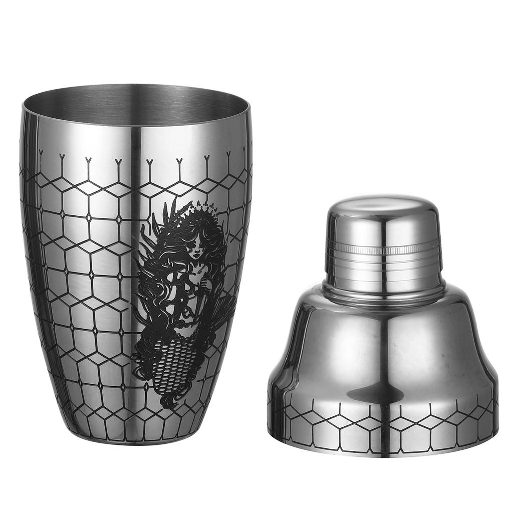 500ml 3-Piece Stainless Steel Cocktail Shaker Bar Shaker Bar Tools