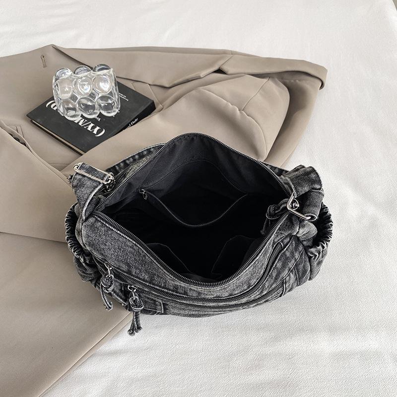 Denim Bag Damen Große Kapazität Herbst und Winter Casual Crossbody Bag Pendler Einkaufstasche