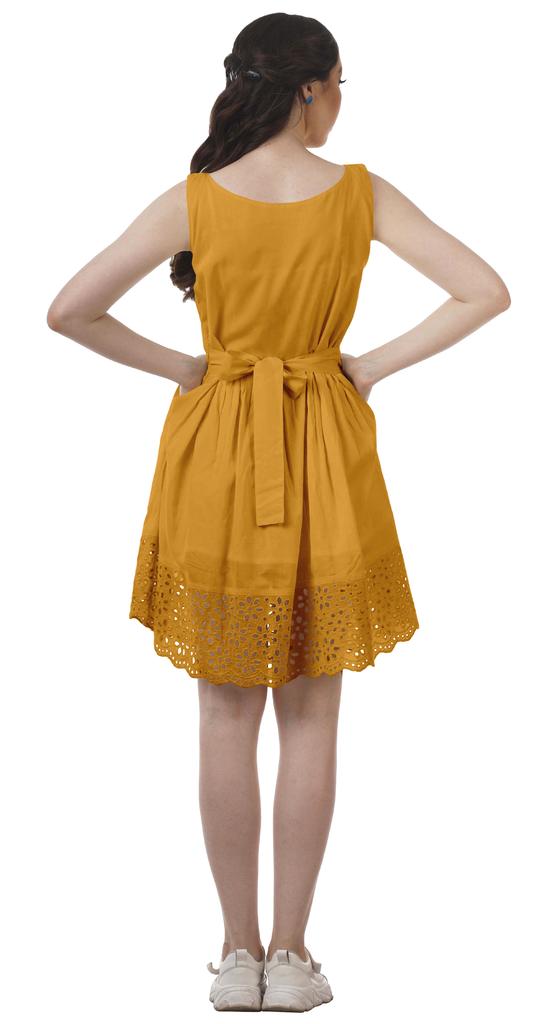 Moomaya Womens Vintage Style Lace Dress Solid Women Casual Summer Mini Dress