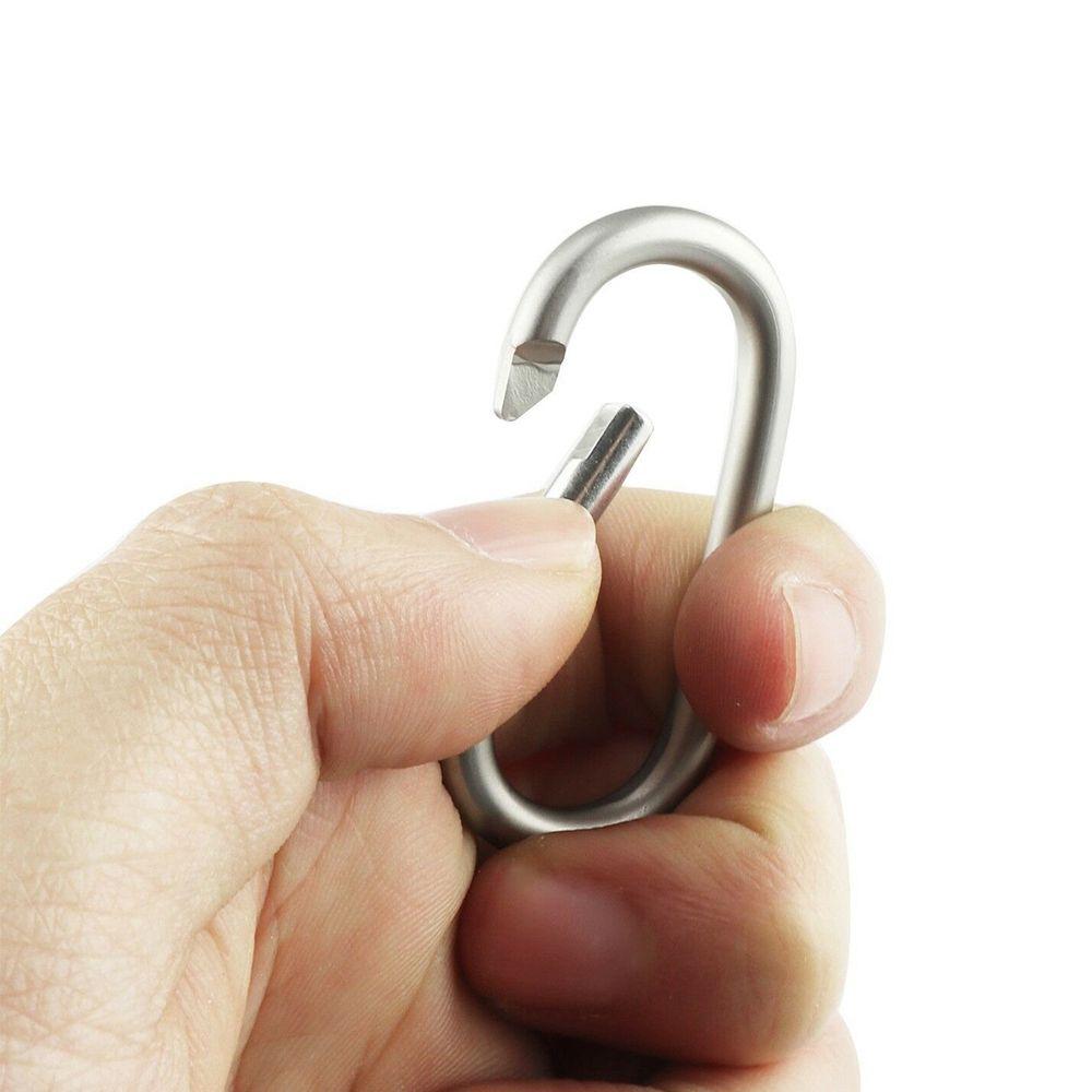 Aluminum Rings Camping Hiking Buckle Keychain Camp Mountaineering Hook Climing Carabiner Travel Kit