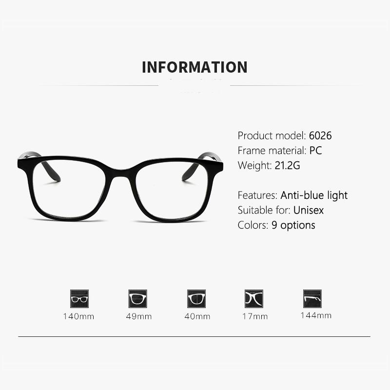 Triple-function Multi-purpose Po-sensitive Color-changing Anti-blue Light Nearsighted Glasses