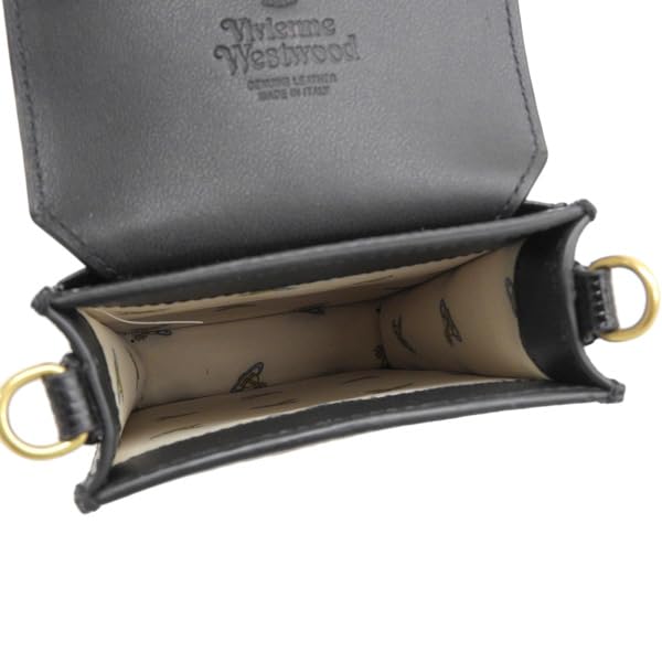 Bag Shoulder Bag Leather Black LIZARD PHONE BAG 53030019UL004FN401 VIVIENNE WESTWOOD [Vivienne Westwood] Women's [Item]