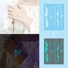Glow In Dark Temporary Tattoo Stickers Temporary Waterproof Long Lasting Tattoos Stickers