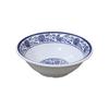 Retro Blue & White Melamine Dinnerware Set: Noodle & Soup Bowls, Plates for Restaurants & Noodle Shops
