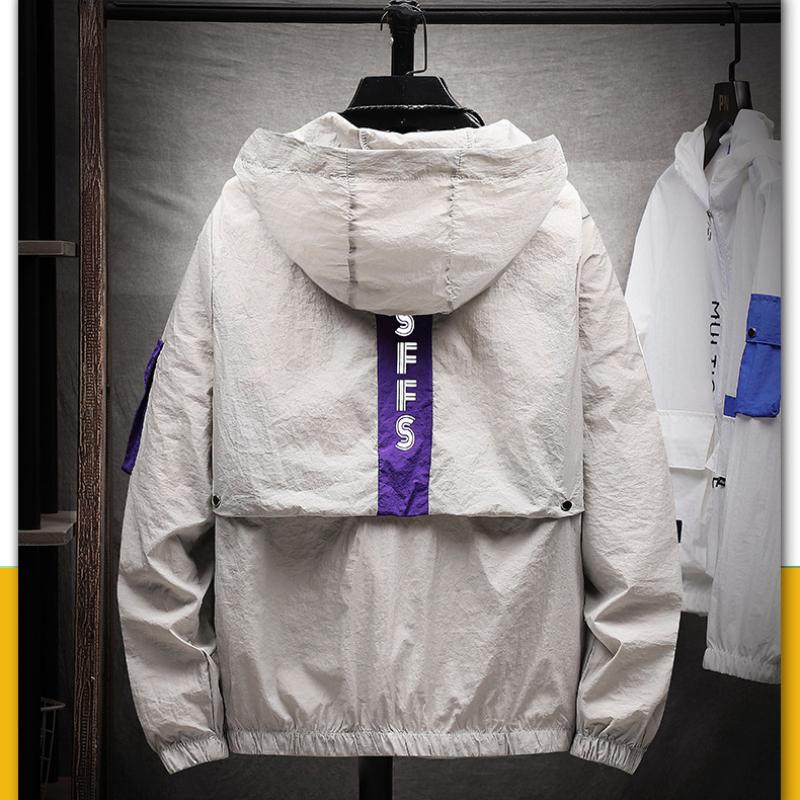 Ropa de protección solar para hombre de moda nueva casual talla grande verano exterior ropa de protección solar chaqueta tops chaqueta para hombre