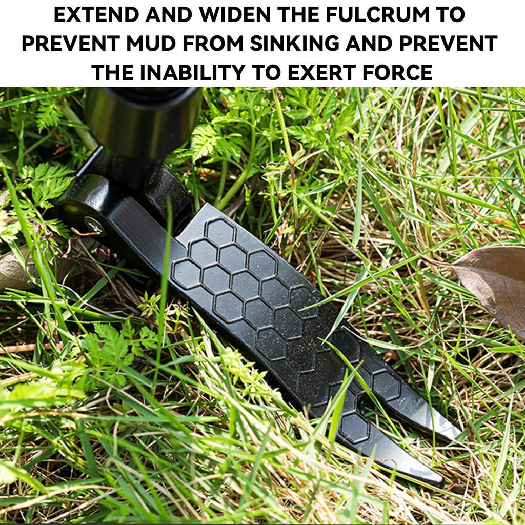 Unkrautentferner mit hoher Härte, Handbetriebener vertikaler Unkrautentfernerkopf zum Auswechseln, Vierbacken-Stahlkopfdesign