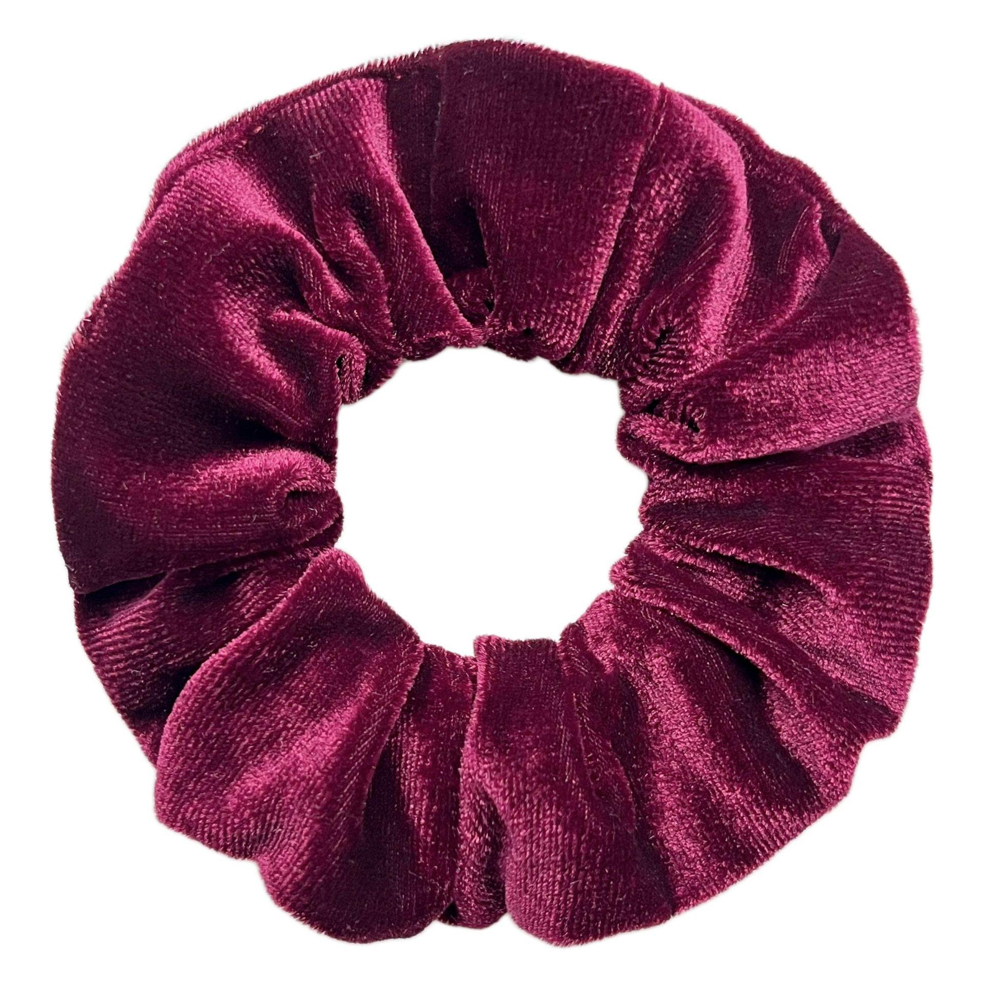 

Velvet Fabric Hair Scrunchie Elastic Hair Tie Soft Stretchy Hair Accessory for Women and Girls Suitable for Various Hair Types and Styles One Size винный