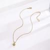 Lucky Bag Hetian Jade Titanium Steel Women's Necklace - Light Luxury Pendant Clavicle Chain, Simple Ins Choker.
