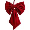 Large Bow Tie Ribbon Decoration Designed for Christmas Home and For Window Hanging Ornament with Velvet Fabric