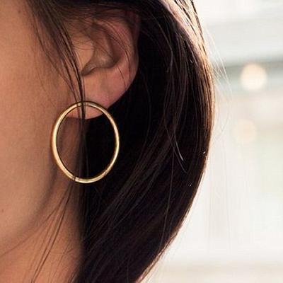 Golden//Silver Star Hoop Earrings Simple Large Geometric Dangle Earrings Fashion Earrings for Women Girls Gifts