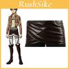 Stylish Attack On Titan Cosplay Pu Leather Skirt With Exquisite Workmanship For Fans