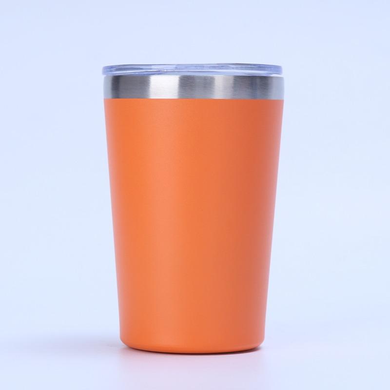 Bunter 12oz Isolierter Becher, 304 Edelstahl Vakuumbecher, Auslaufsicherer Reisebecher mit Deckel für Auto & Kaffee
