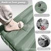 Portable Foot-Operated Double Camping Pad - Lightweight, Moisture-Proof Inflatable Mattress for Outdoor and Car Use
