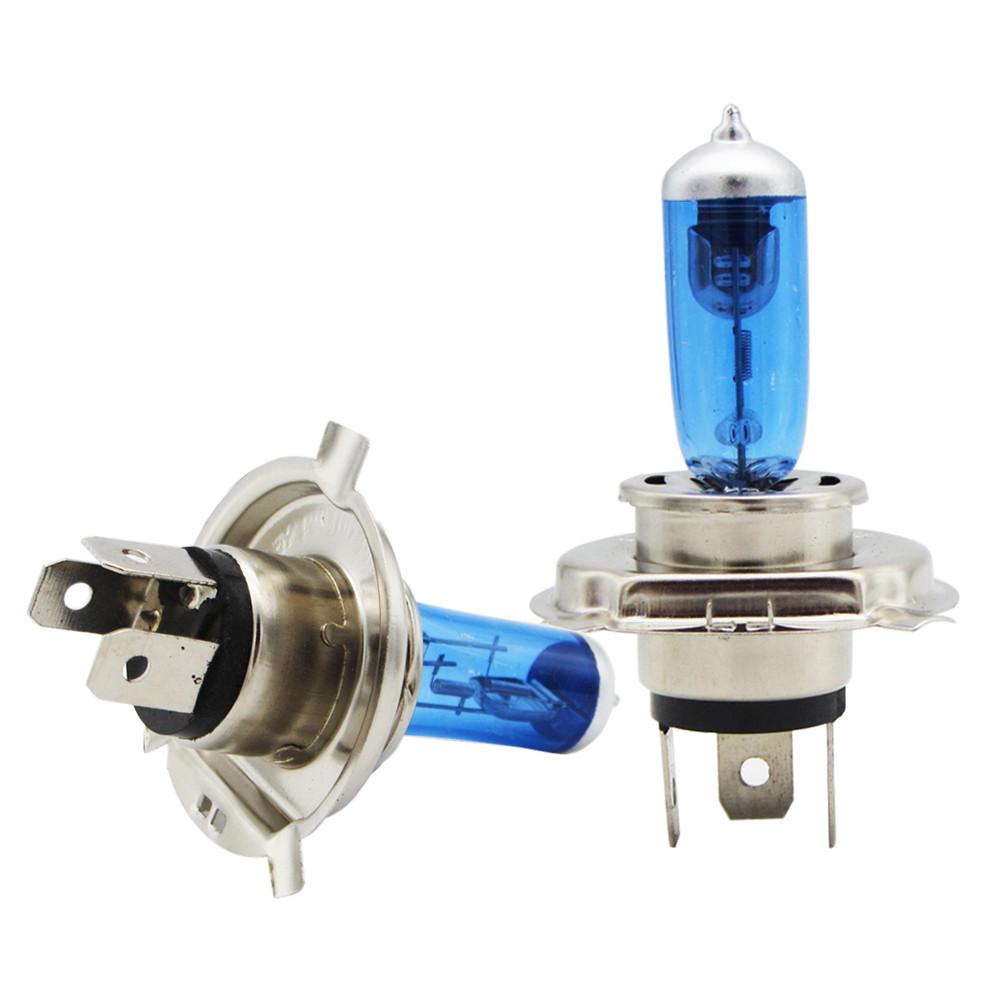 

2шт H4 100 Вт галогенный свет яркий белый автомобильный фары лампы лампы 12 В 5000 К синий