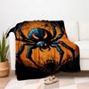 Halloween Spider Webbing Decoration - Spooky Home Decor for Halloween PartiesBlanket Flannel Throw Blanket for Sofa, Bed, Travel, Camping, Office