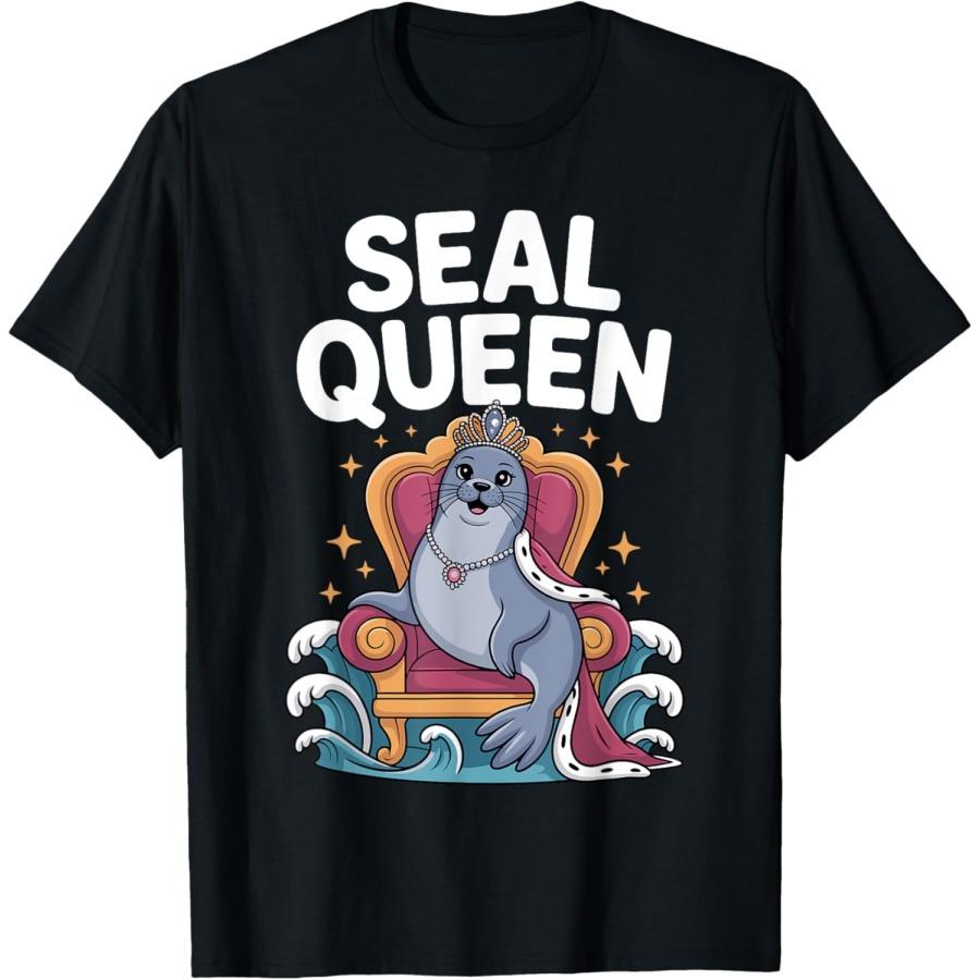 

Cool Seal Art For Women Girls Mom Sea Lion Animal Seal Lover T-Shirt XXXXXL чёрный