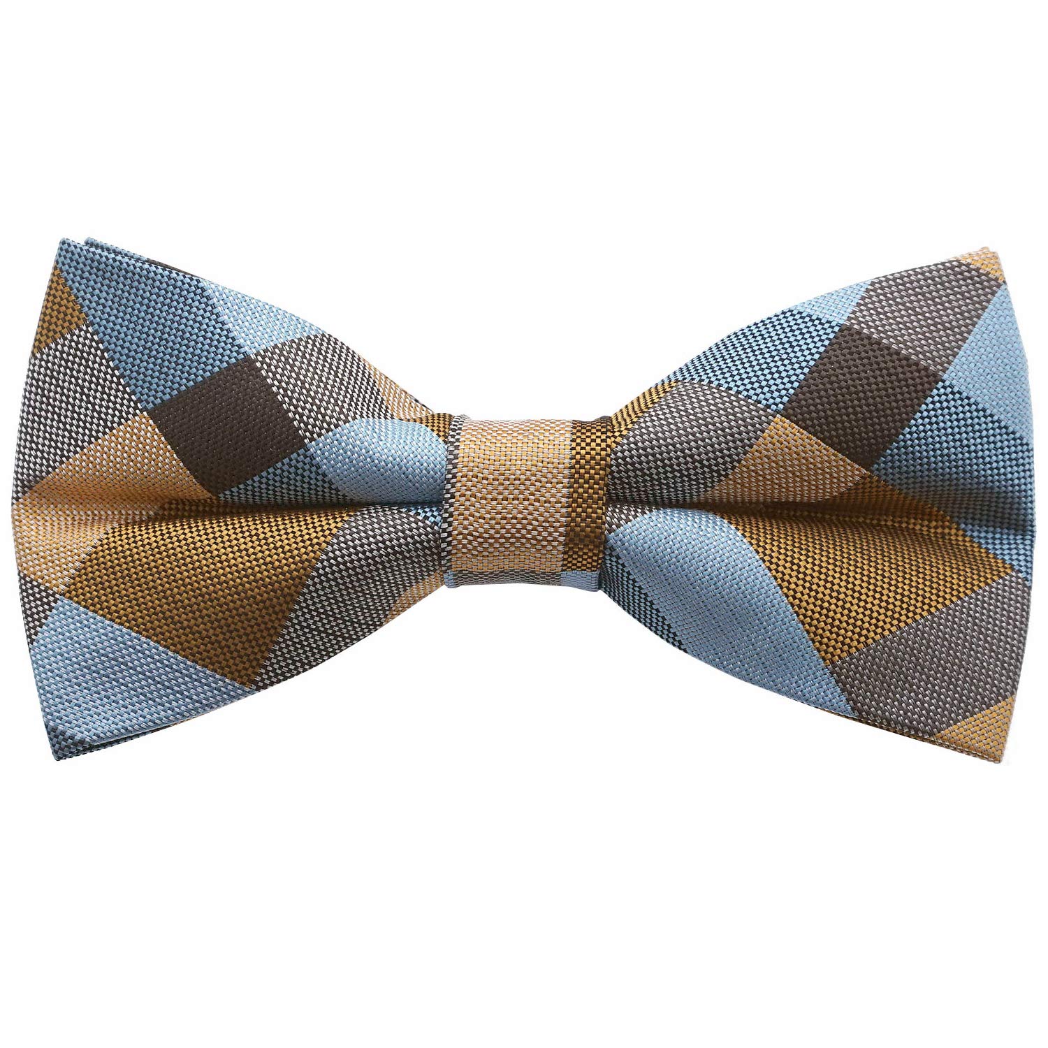 

[Bowties.jp] Клетчатый галстук-бабочка, легкий в носке, доступен в 5 цветах: Синий, Красный, Коричневый, Зеленый, Желтый (желтый)