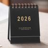 Desk Calendar 2025-2026 Mini Calendar Small Desk Calendar Creative Coil Calendar Planner Desktop Decoration Office Stationery