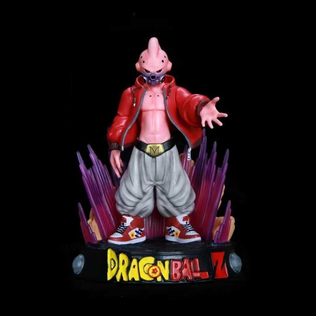 Dragon Ball Z Buu Action Figure - Collectible Anime Model Toy Boxed Glowing Statue Trendy Robot Figure for Fans
