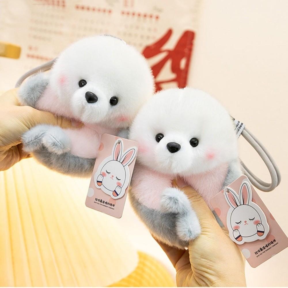 Stuffed Animals Dolphin Bag Pendant Marine Animal Seal Key Chain Plush Keychain  Home Desk Decor