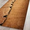 3D Brown Anti-skid Ground Polyester Mat Blanket Wooden Texture For kids children room