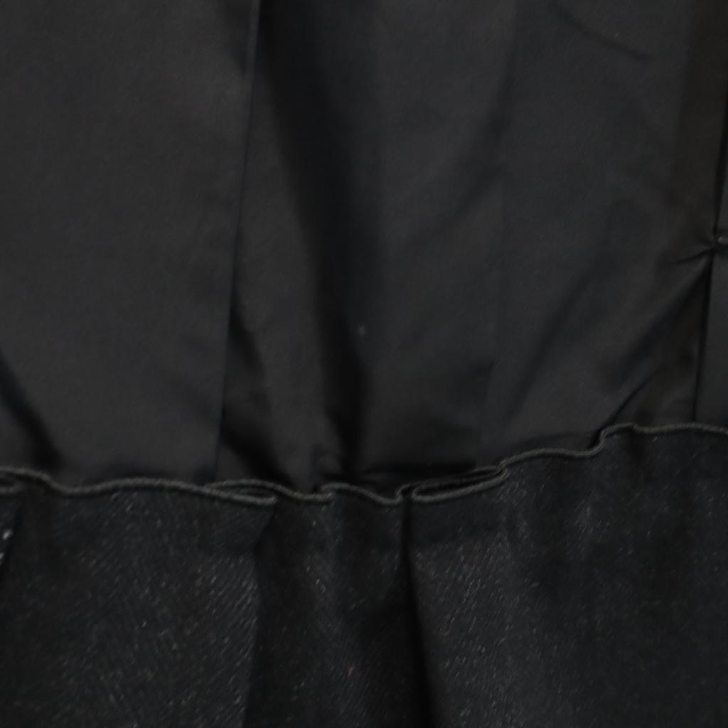 LOUIS VUITTON French silk blend Midi length Different material switching skirt Women Used