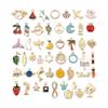 Alloy KC Gold DIY Jewelry Accessories: Earrings, Bracelets, Necklaces, Pendants, Charms - 110 Pcs/bag