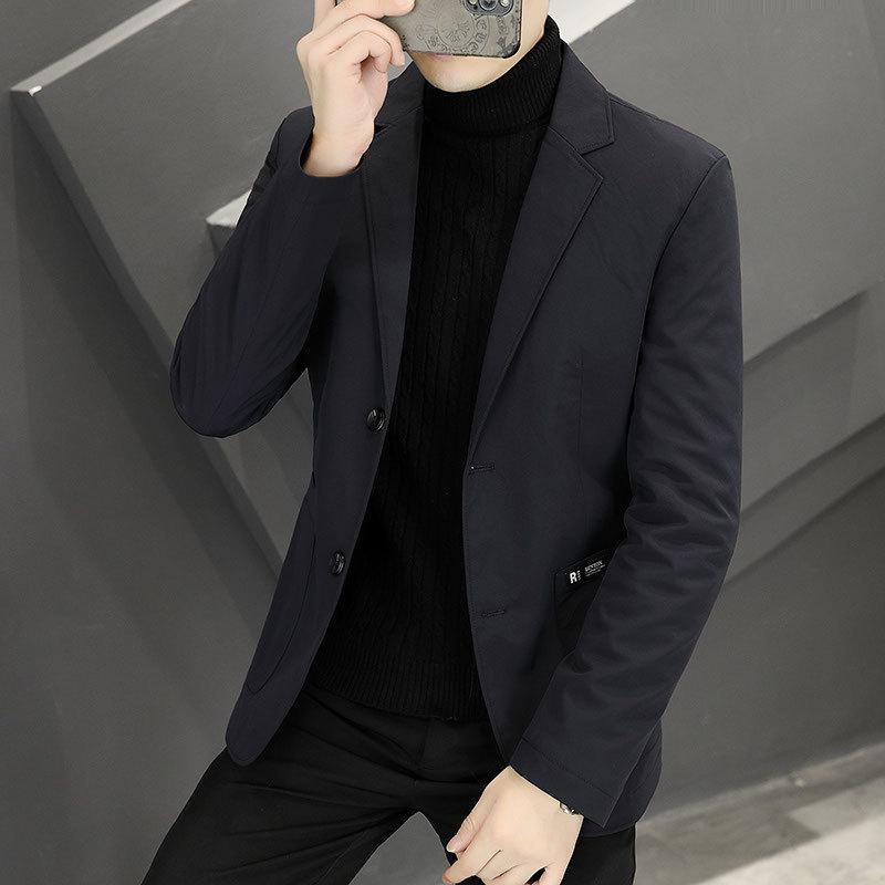 Осенне-зимний новый мужской пуховый костюм корейской версии Slim Fit теплый костюм M