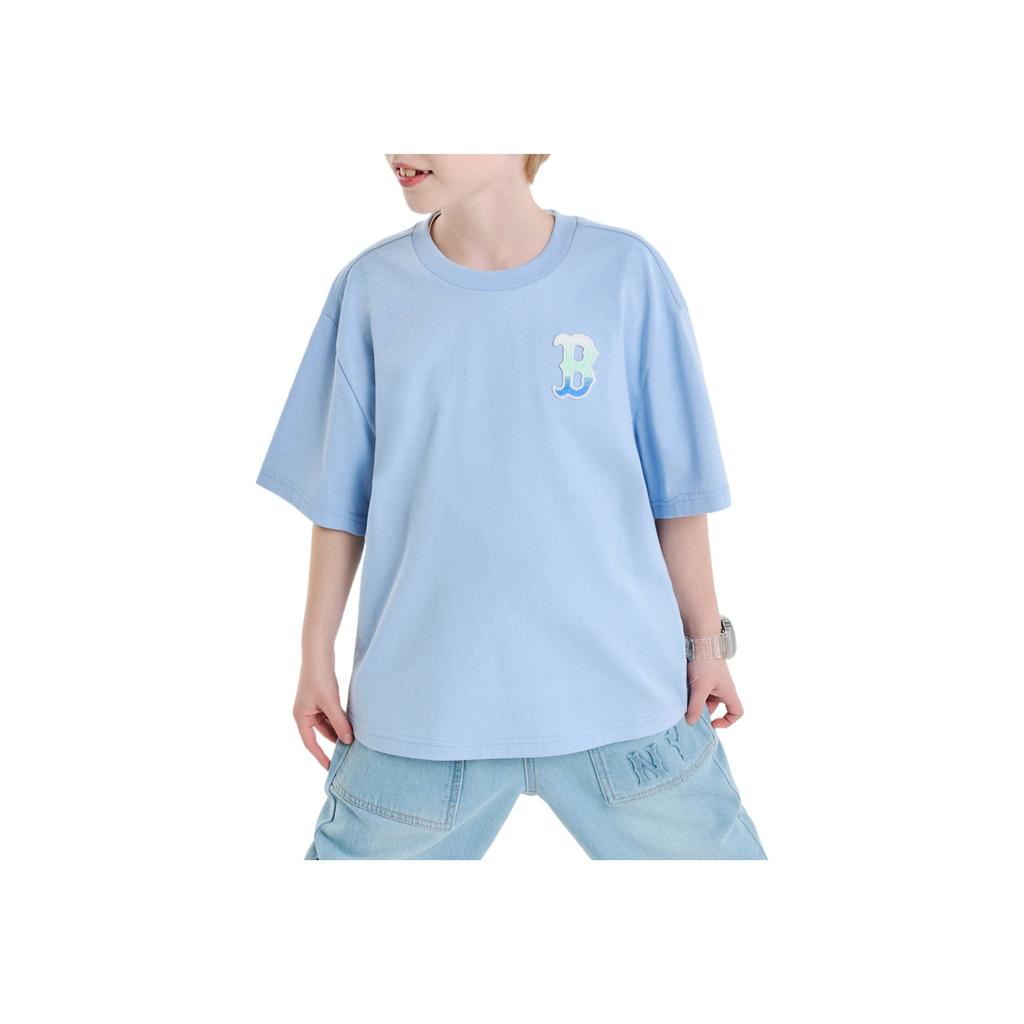 New MLB Boston Red Sox T Shirt Sky Blue Children Aged 3 7 Years Old 7ATSM0453-43SBL