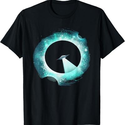 Interstellar Black Hole Alien Time Travel UFO Day T-Shirts T-Shirt