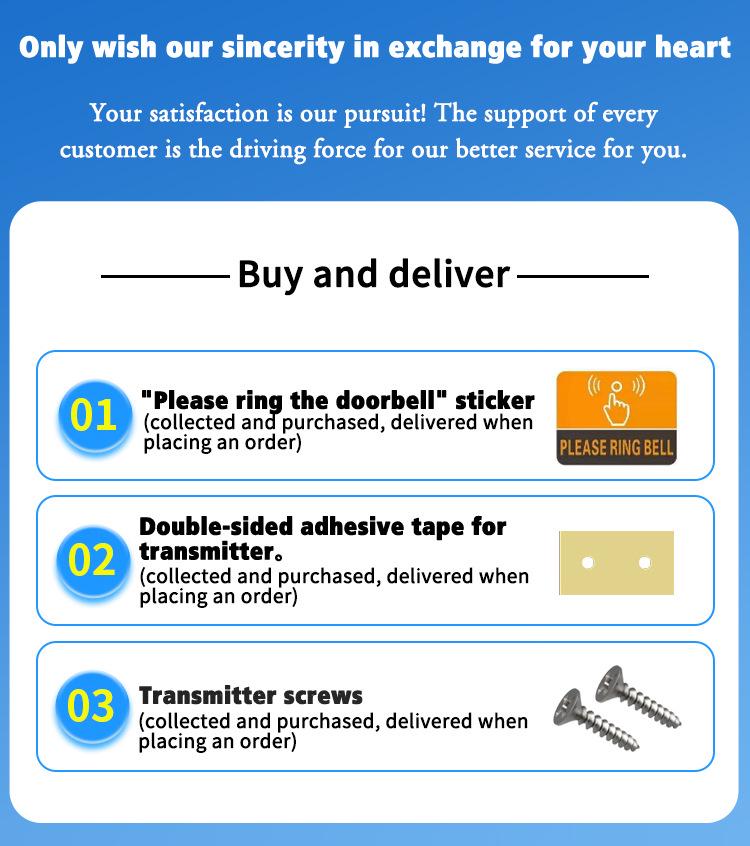 USB Wireless Smart Home Doorbell with Remote Electronic Music Control