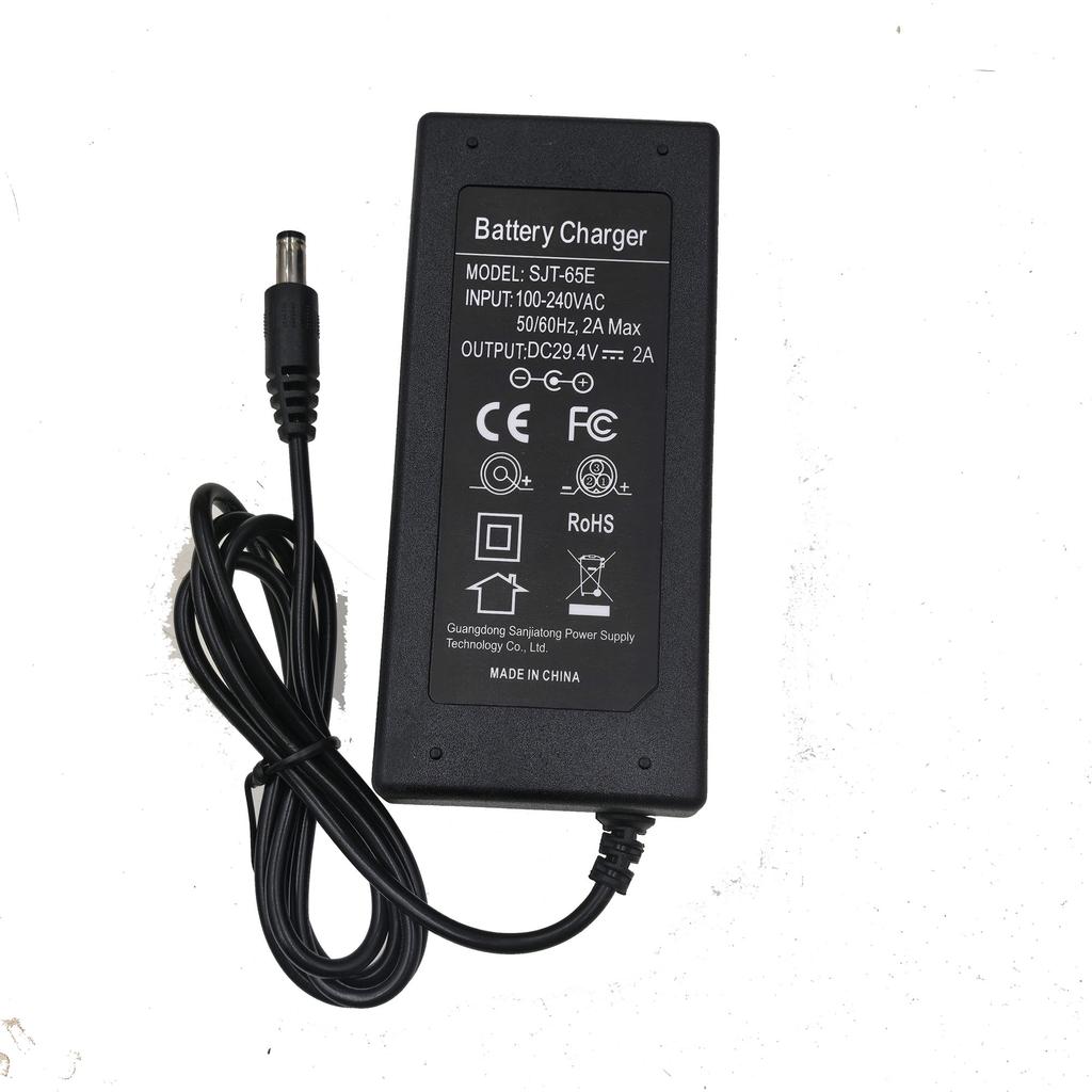 29.4V 2A li-ion battery Charger for 24V 25.2V 25.9V 7S Lithium battery Charger with DC5525 connector