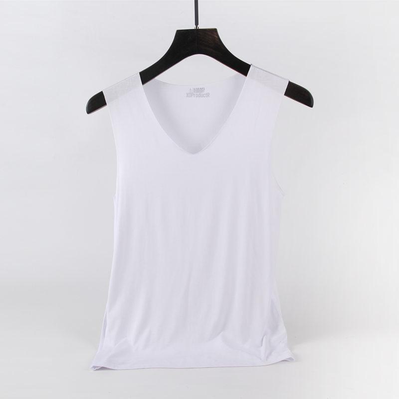 Men's Summer Modal Elastic Vest - Large Size Sleeveless Fitness T-Shirt