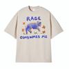 Rage Consumes Me Funny Lamb Unisex Tshirts Men Women Vintage Oversized Tshirt Summer Casual Classic 100 Cotton ONeck T Shirt