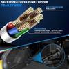 7 Way Trailer Plug Extension 1 FT, 10-14AWG 7 Pin Trailer Extension 7PIN-1FT