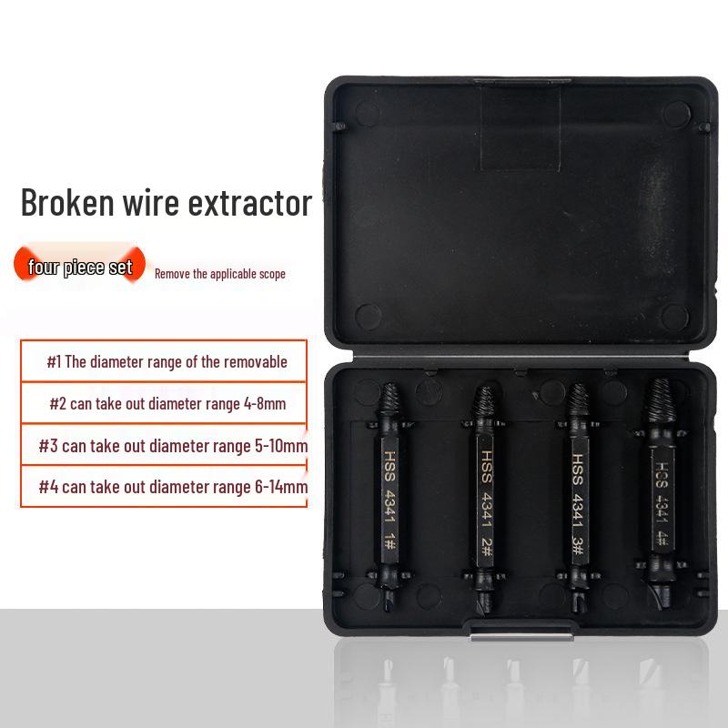 Universal Screw and Wire Extractor: Tapered Tap for Stripped, Rusted, or Broken Threads