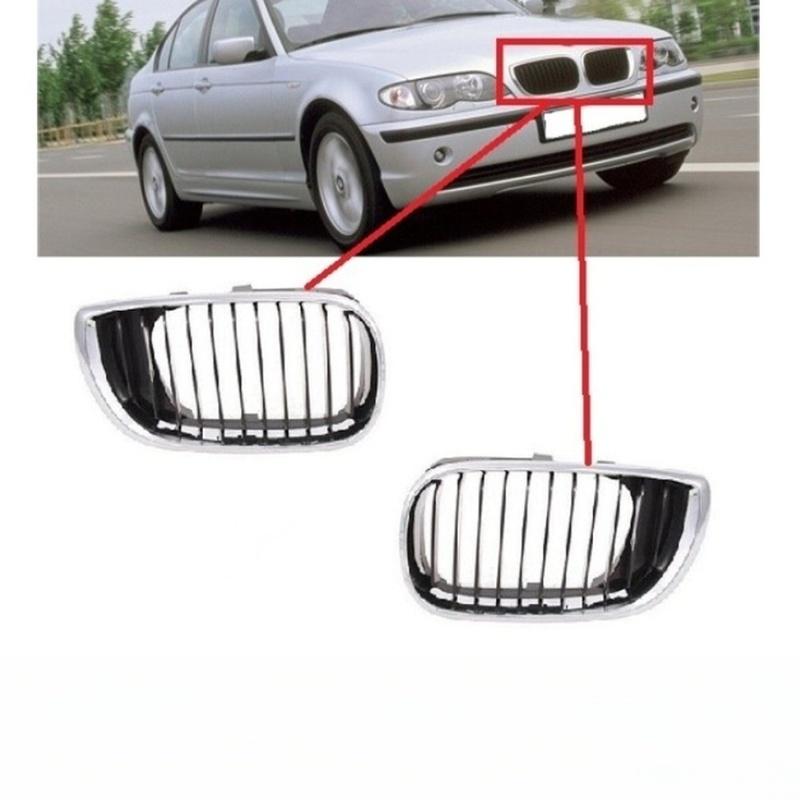 1pc Front Bumper Left Right Grille Grill For BMW For 3 Series For E46 2002-2005 Front Grille Radiator Grill Exterior Parts