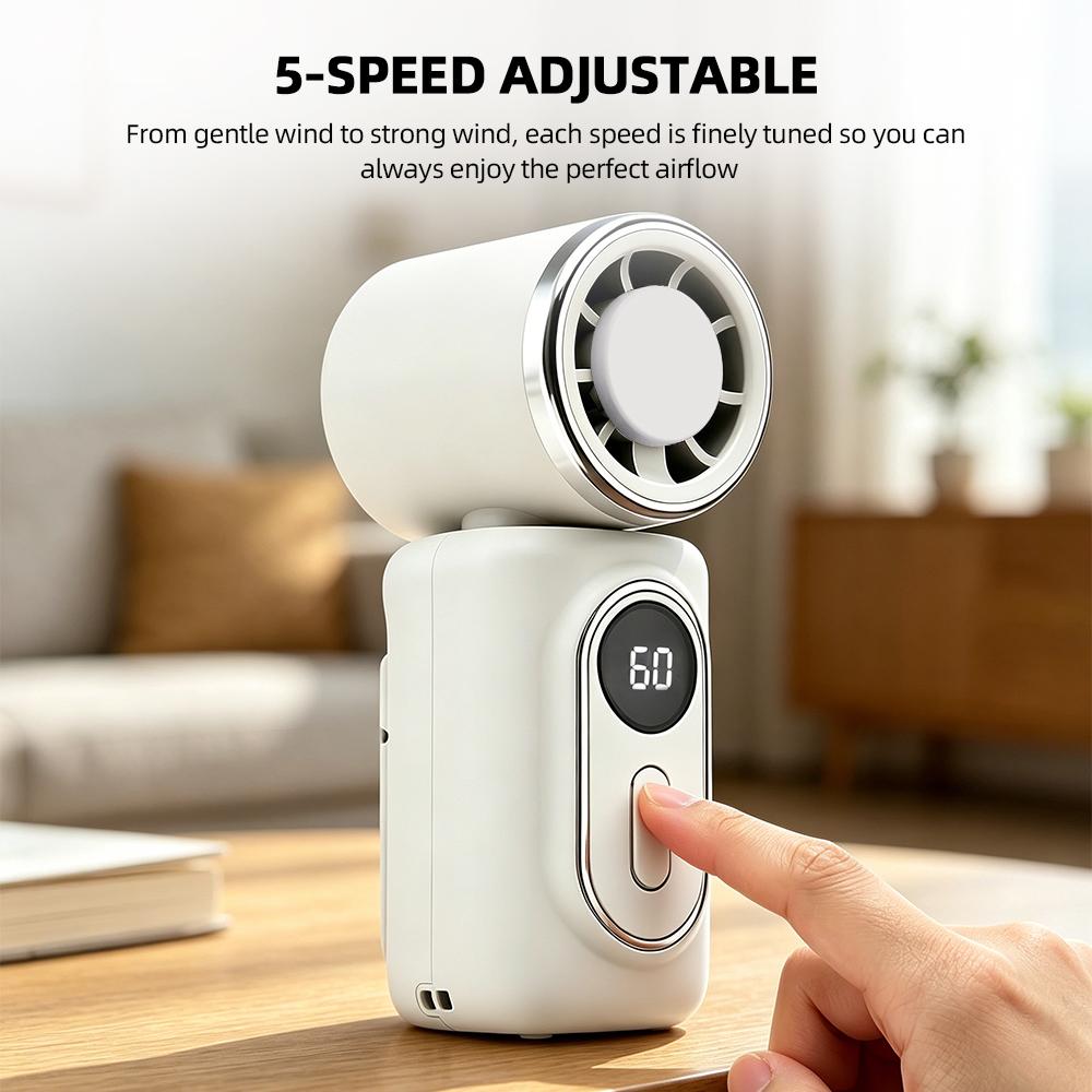Xiaomi Outdoor Handheld Fan 12000RPM Turbo Fan USB Rechargeable 5 Speeds Strong Wind Mini Cooling Fan for Travel Camping Office Student