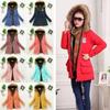 New Women's Warm Cotton Jacket With Fur Collar Hooded Parka For Winter