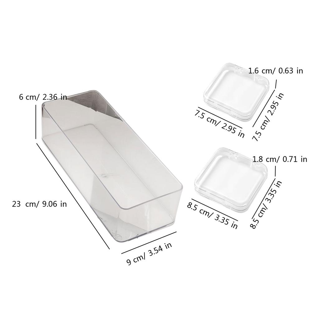 Clear Acrylic Bracelet Storage Box Convenient Jewelry Display Stand Holder Bangle Container for Multiple Bracelets