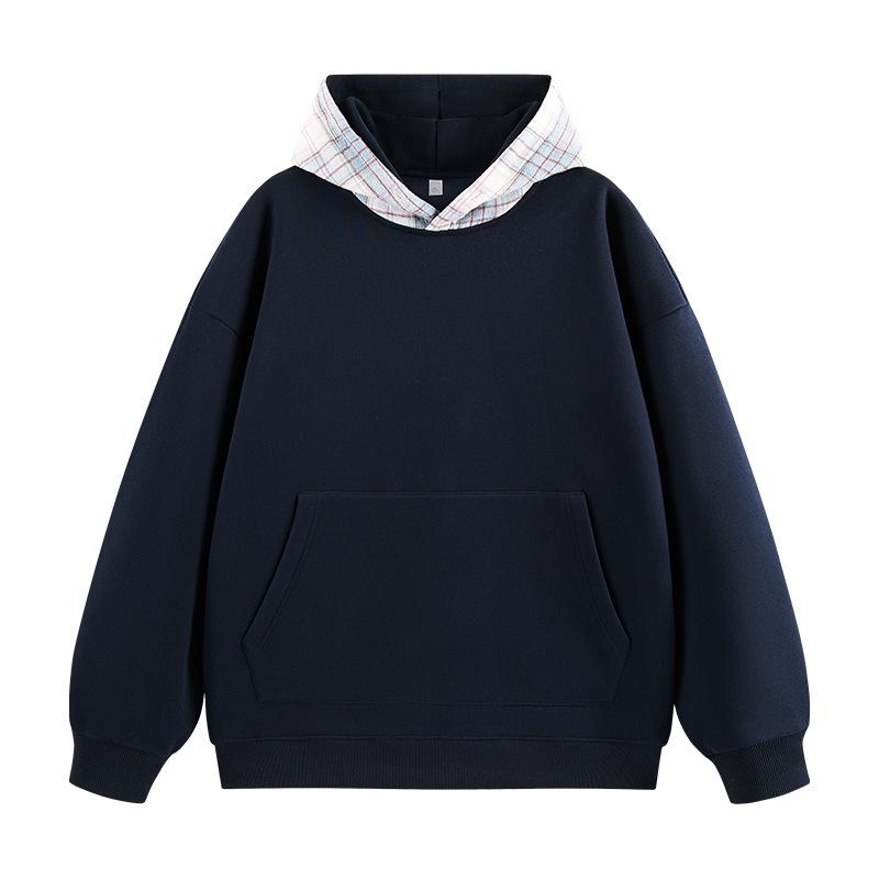 New Hong Kong Style Autumn and Winter Men's Loose Hooded Pullover Sweatshirt for Youth Fashion Casual Sports Top